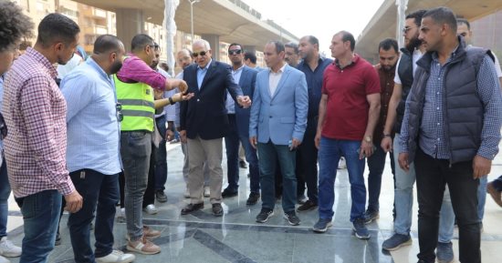 محافظ الجيزة يتفقد أعمال تطوير ترعة المريوطية من شارع فيصل لكوبرى الصحابة