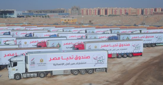 صندوق تحيا مصر يستعد لإطلاق  قافلة المساعدات الإنسانية  إلى غزة.. صور  
