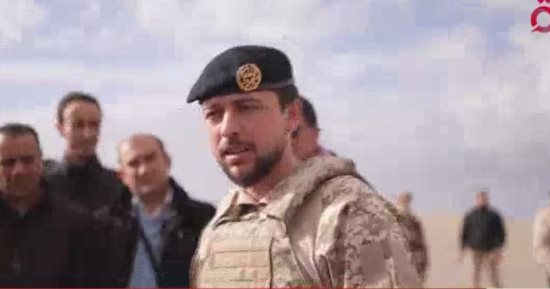 ولى عهد الأردن: سنواصل تقديم المساعدات للفلسطينيين فى غزة