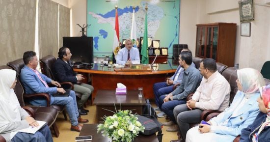 مياه الفيوم تستقبل وفد الجهاز التنظيمي لمياه الشرب والصرف وحماية المستهلك