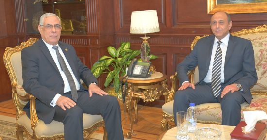 النائب العام يستقبل وزيرى الطيران المدنى والثقافة لتهنئته بمنصبه الجديد