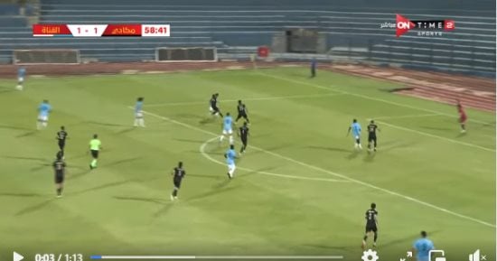 أهداف مباراة مكادى والقناة بدورى المحترفين