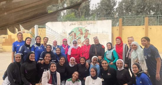 جامعة حلوان تنظم يومًا رياضيًا تحت شعار "أبطال تبنى مصر"