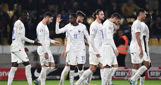 اليونان ضد فرنسا.. مواني يتقدم للديوك فى الشوط الأول بتصفيات يورو 2024