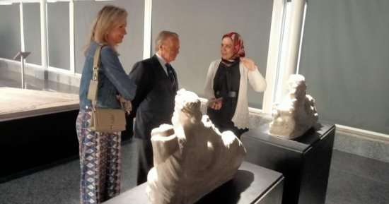 المتحف اليونانى الرومانى يشهد سلسلة من الزيارات الرسمية