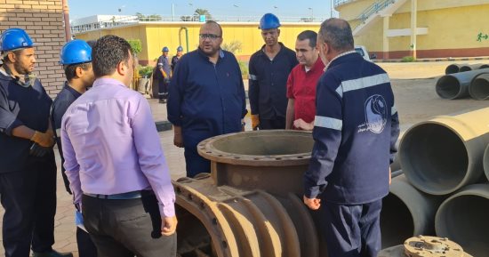 رئيس مياه سوهاج يتفقد محطة مياه نيدة السطحية ومجمع الورش بمركز أخميم