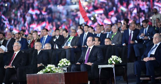 تحيا مصر من أجل فلسطين.. نواب يشيدون برسائل الرئيس السيسي خلال الاحتفالية ويصفونها بـ"التاريخية".. ويؤكدون: حملت رسائل مهمة أهمها رفض التهجير القسرى للفلسطينيين.. وشريف الجبالى: قدم خارطة طريق لإنهاء الحرب
