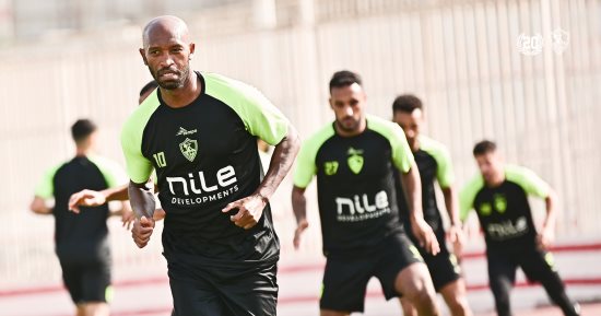 تمرين تكتيكى للاعبى الزمالك قبل مواجهة أبو سليم بالكونفدرالية