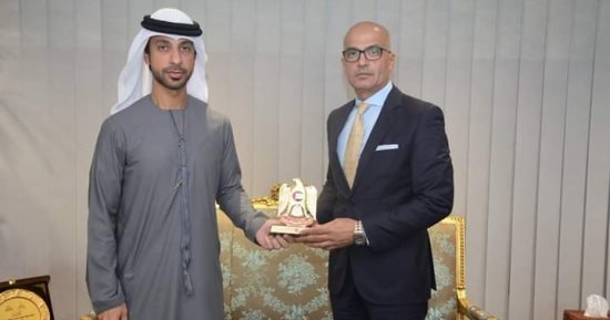 رئيس جامعة عين شمس يستقبل ملحق التعليم وعلوم التكنولوجيا لدولة الإمارات
