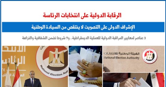 الرقابة الدولية على الانتخابات الرئاسية بين الضوابط والمحددات.. برلماني