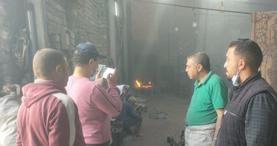 استمرار أعمال حصر مصانع العكرشة بالخانكة لتحويلها لمنطقة صناعية.. صور