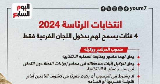 هؤلاء فقط يحق لهم دخول لجان الانتخابات الرئاسية.. تعرف عليهم