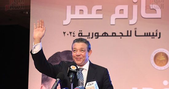 الأربعاء.. المؤتمر الجماهيرى الرابع لحملة المرشح الرئاسى حازم عمر