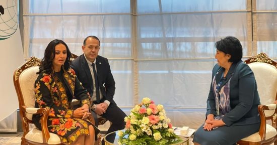 مايا مرسى تبحث مع رئيسة لجنة الأسرة والمرأة فى أوزباكستان التعاون المشترك