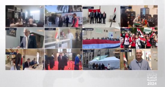 تليفزيون اليوم السابع يرصد إقبال المصريين بالخارج على التصويت فى الانتخابات الرئاسية .. سفيرنا بالمغرب: إقبال كبير على التصويت.. وسفير مصر بالجزائر: المشهد يدعو للفخر.. وجاليات أوروبا وآسيا يشيدون بالتسهيلات
