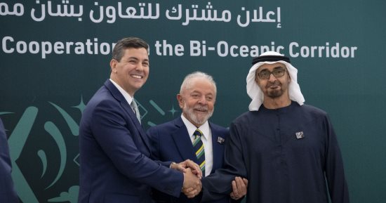 توقيع إعلان بين الإمارات والبرازيل وبارجواي والأرجنتين وتشيلي للتعاون بشأن "ممر المحيطين"