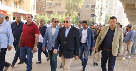 محافظ الجيزة يتفقد نسب التنفيذ فى القطاعات المتبقية من تطوير ترعة المريوطية