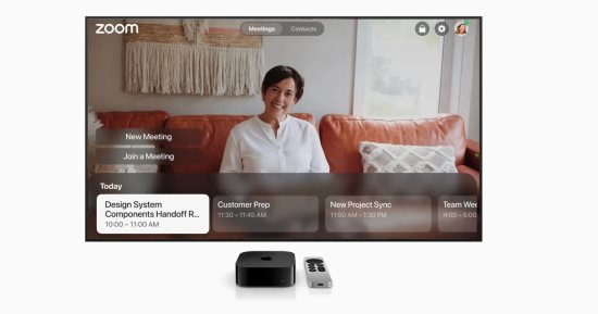 تطبيق Zoom لعقد مؤتمرات الفيديو متاح الآن على Apple TV