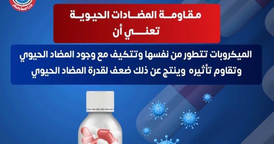 الصحة تكشف حقائق هامة عن مقاومة البكتيريا للمضادات الحيوية.. تفاصيل