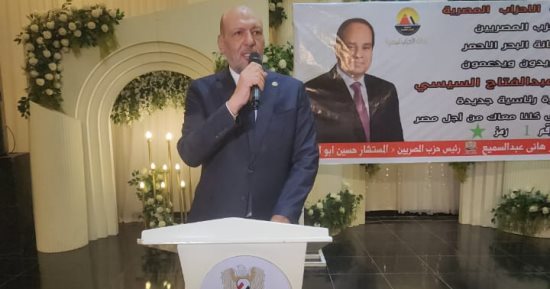 حزب "المصريين": سنستمر خلف الرئيس السيسي مؤيدين وداعمين