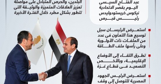 الرئيس السيسى يستقبل نظيره القبرصى فى قصر الاتحادية.. إنفوجراف