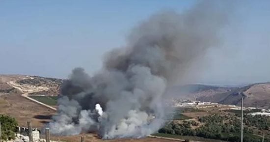 الجيش الإسرائيلى يهاجم مبانى عسكرية لحزب الله جنوب لبنان
