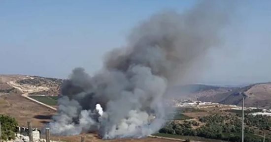 الجيش الإسرائيلى يهاجم مبانى عسكرية لحزب الله جنوب لبنان