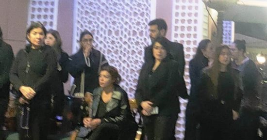 سيد رجب وفيفي عبده ونرمين الفقى وبشري في عزاء الراحلة ناهد فريد شوقي