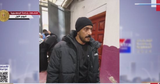 الفنان أحمد العوضى يدلى بصوته فى الانتخابات الرئاسية 2024