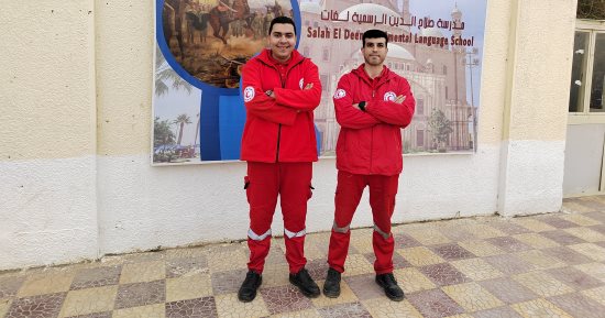 الهلال الأحمر المصرى يوفر خدمات طوارئ بلجان الانتخابات الرئاسية