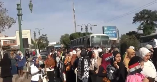 الطلاب المغتربين بجامعة المنيا يدلون بأصواتهم فى انتخابات الرئاسة