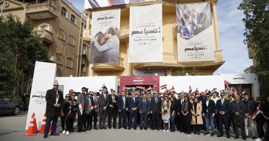 وفد "مصر أكتوبر" يلتقى حملة "السيسى" على هامش التصويت فى انتخابات الرئاسة