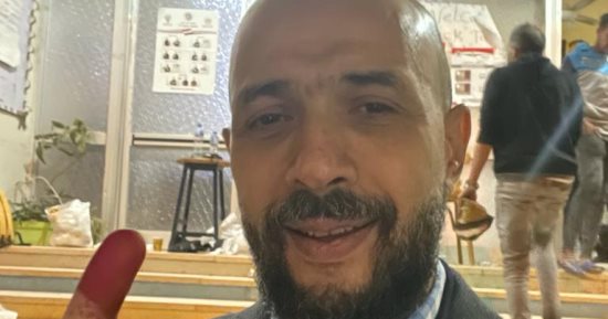 خالد الطوخى رئيس مجلس أمناء جامعة مصر للعلوم والتكنولوجيا يدلى بصوته فى الانتخابات الرئاسية 