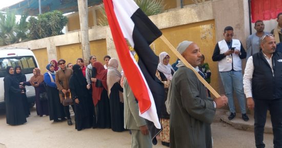 توافد أهالى المعادى على اللجان الانتخابية للإدلاء بأصواتهم فى انتخابات الرئاسة