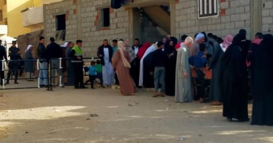إقبال كثيف للناخبين على لجان الانتخابات الرئاسية فى البحيرة