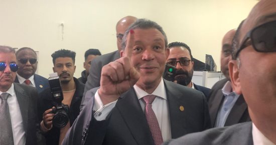 المرشح الرئاسى حازم عمر يدلى بصوته فى الانتخابات الرئاسية