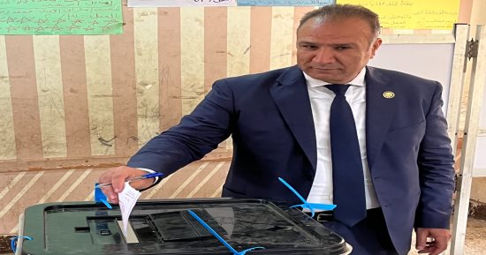 النائب علاء ناجى يدلى بصوته بانتخابات الرئاسة: انتخبت السيسى لاستكمال البناء
