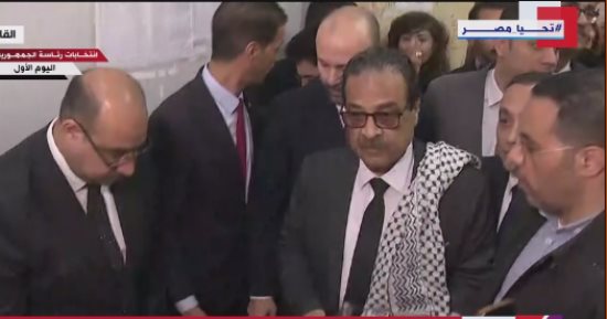 المرشح الرئاسى فريد زهران يدلى بصوته فى الانتخابات الرئاسية 2024