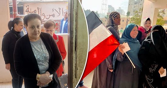 انتخابات الرئاسة 2024.. عظيمات مصر يرسمن مستقبل الوطن.. طوابير نسائية أمام اللجان الانتخابية بجميع المحافظات.. كبيرات السن بالعكاز يتقدمن الصفوف.. والأمن يساعد معمرة علي كرسي متحرك لدخول اللجنة بالعجوزة.. صور