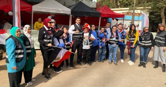 حشود كبيرة من الناخبين للإدلاء بأصواتهم بلجنة مدينة الإنتاج الإعلامى
