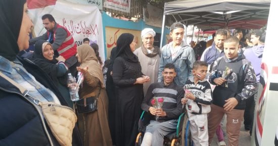 أجواء احتفالية أمام لجنة العميد محمد فوزى الانتخابية بالوراق.. صور