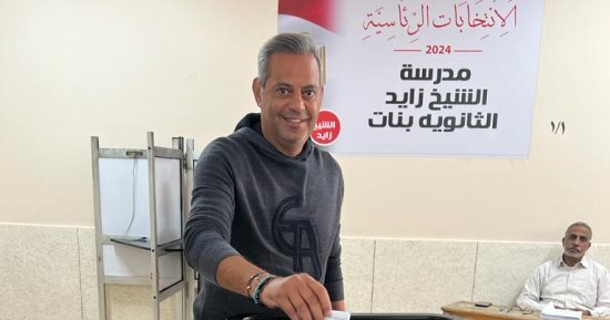 هاني رمزي يدلى بصوته فى انتخابات الرئاسة 2024 بالشيخ زايد.. صور