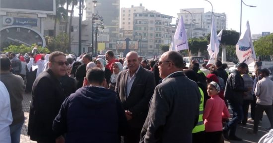 احتفالية وطنية كبيرة لأبناء دمياط بميدان الساعة فى ثالث أيام انتخابات الرئاسة..صور 