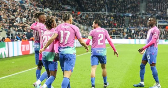 التعادل 1-1 يحسم الشوط الأول من لقاء ميلان ضد فروسينوني في الدوري الإيطالي