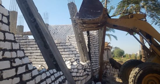 إزالة 159 حالة تعد على الأرض الزراعية بمراكز المنيا
