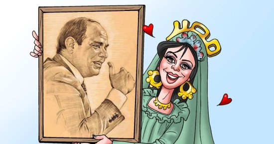 مصر اختارت الرئيس فى كاريكاتير اليوم السابع