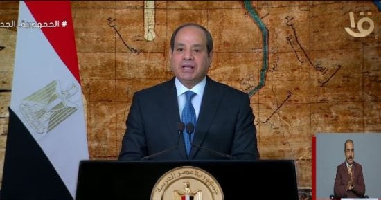 الرئيس السيسى: اصطفاف المصريين فى الانتخابات كان تصويتا لرفض الحرب فى غزة