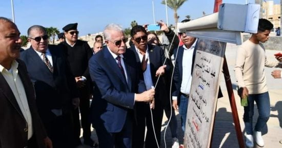 محافظ جنوب سيناء يفتتح "مقصد العائلة" ومشروع "306" برأس سدر