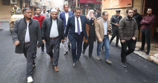 محافظ المنوفية يتفقد تطوير ممشى مليج الجديد وأعمال الرصف بمنطقة مربع الأحمدية