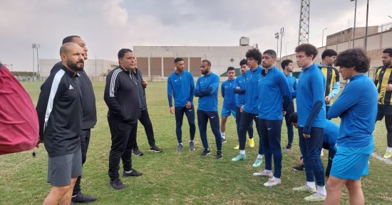 المقاولون العرب يختتم تدريباته استعدادا للبنك الأهلي 